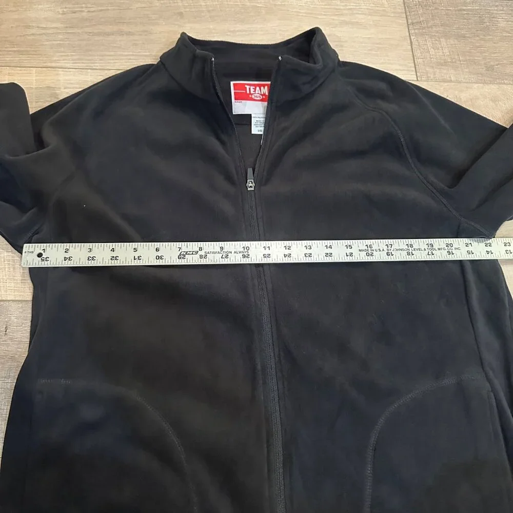 TEAM 365 BLACK ZIP UP JACKET NWOT FLEECE LARGE